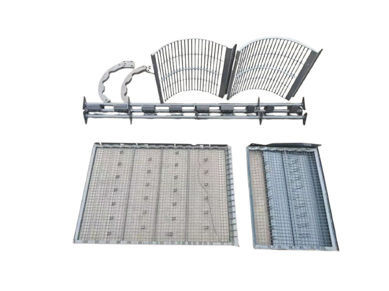 玉米籽粒收割機 過渡板、凹板